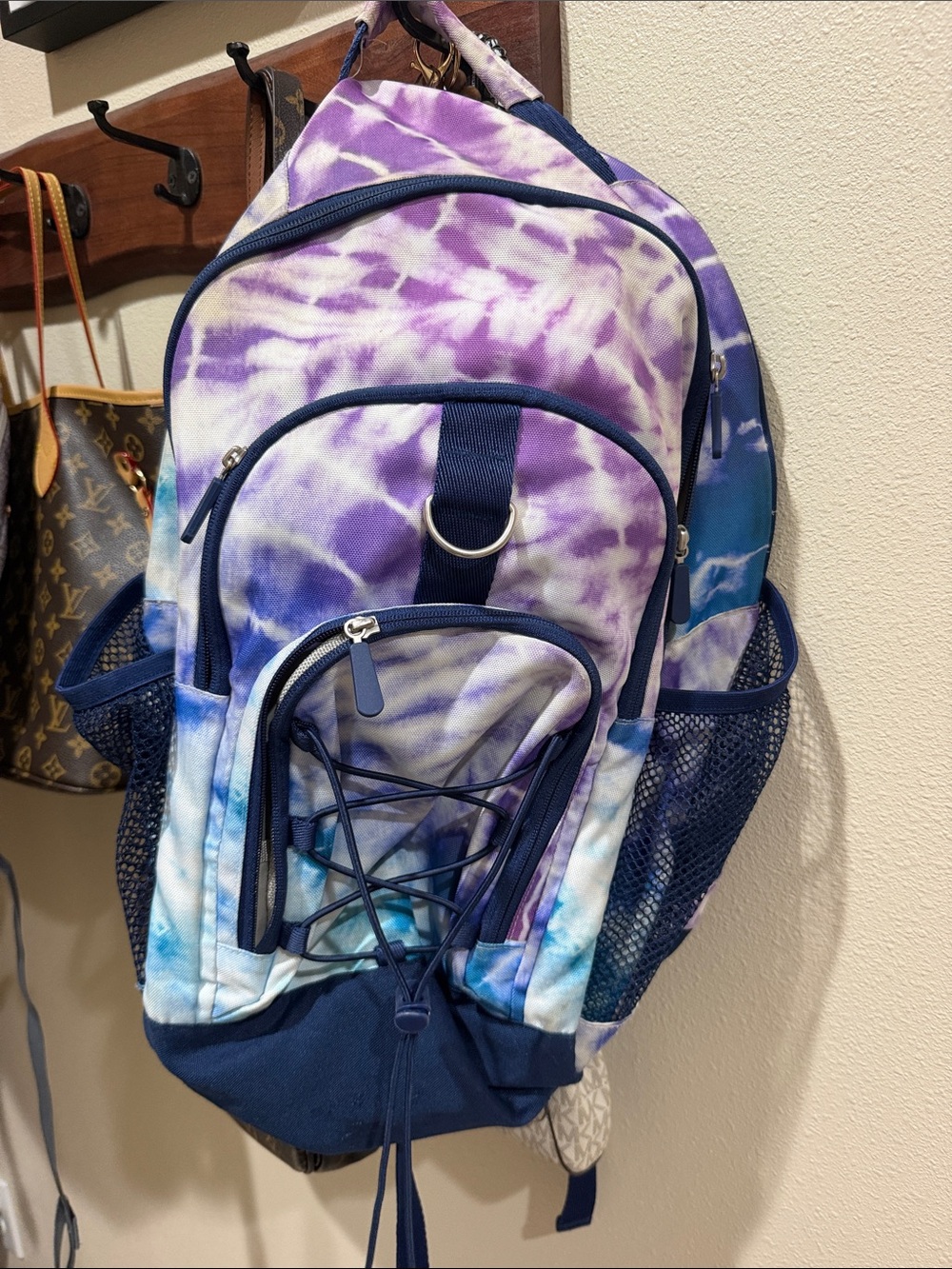 Kids Tie-Dye Purple & Blue Backpack - Unbranded